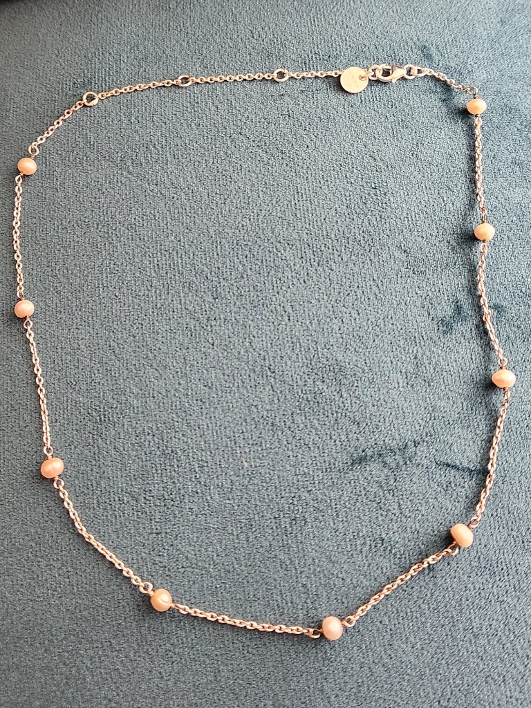 Pura Vida Pav Wave Sterling Necklace & Multi Gem Choker Pearl Necklace Set — image 3 of 6
